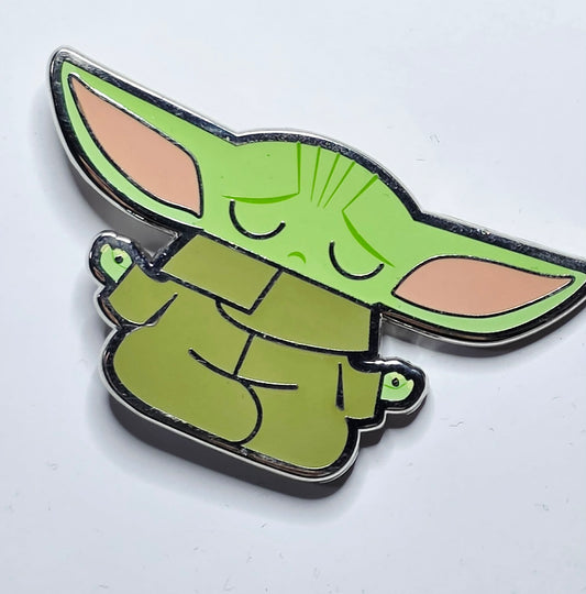 The Mandalorian The Child in Zen Yoga Pose Pin Limited Release 3 of 4