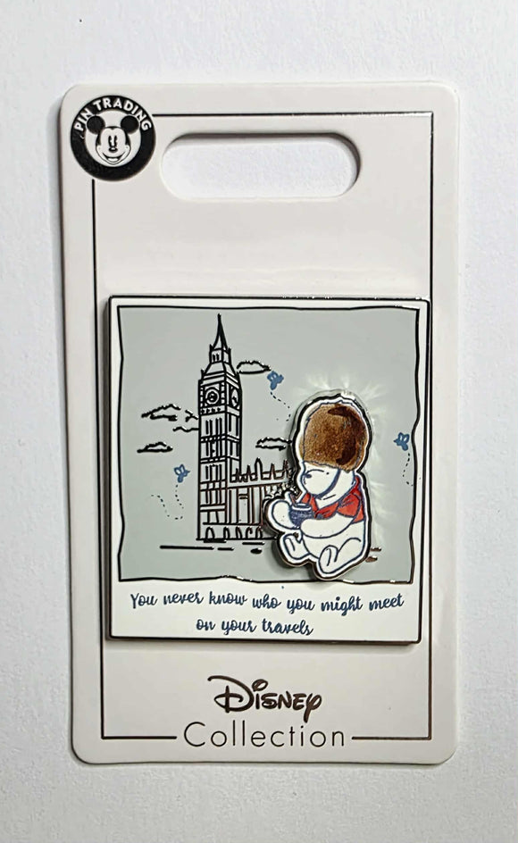 Winnie the Pooh in front of Big Ben in London