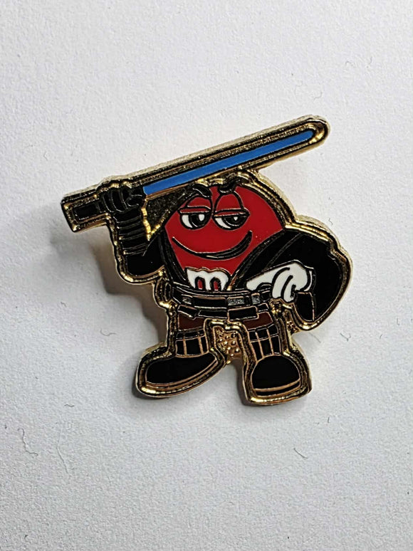 Star Wars - Red M and M character dressed as Luke Skywalker