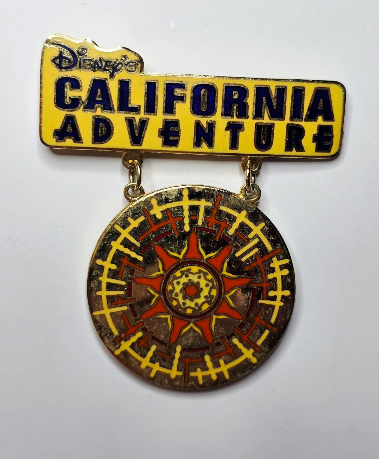 Disney California Adventure sun wheel logo dangle