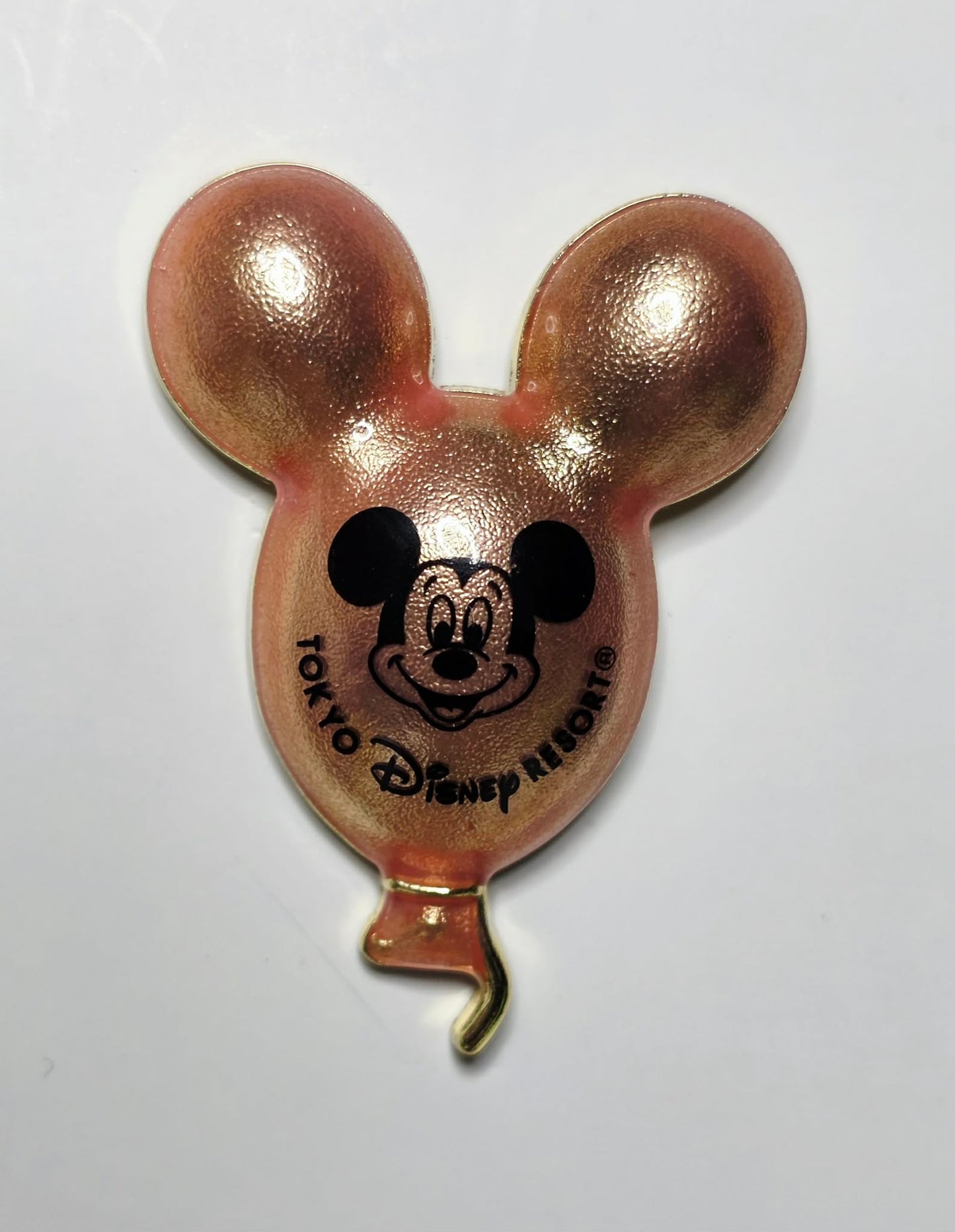 Tokyo Disney Resort - glossy Peach Mickey Mouse balloon