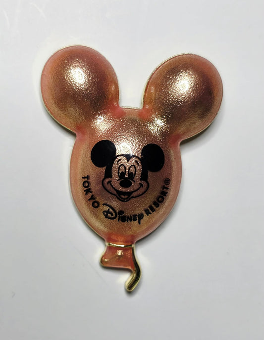 Tokyo Disney Resort - glossy Peach Mickey Mouse balloon