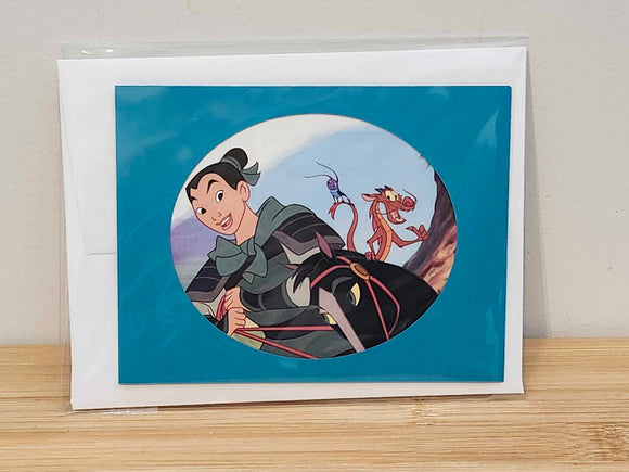Handmade Disney Greeting Card - Mulan