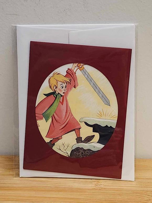 Handmade Disney Greeting Card - Sword and the Stone