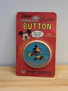 Button - Character Button - Mickey Mouse - Free Wheel'n
