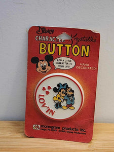 Button - Character Button - Mickey Mouse and Minnie Mouse - Lov'in