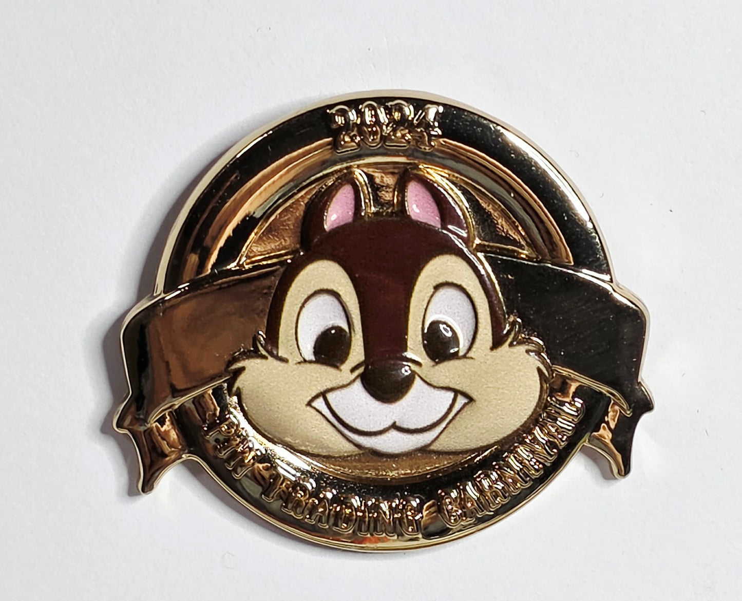 Chip - HKDL Hong Kong Pin Trading Carnival 2024 Gold Chip Disney