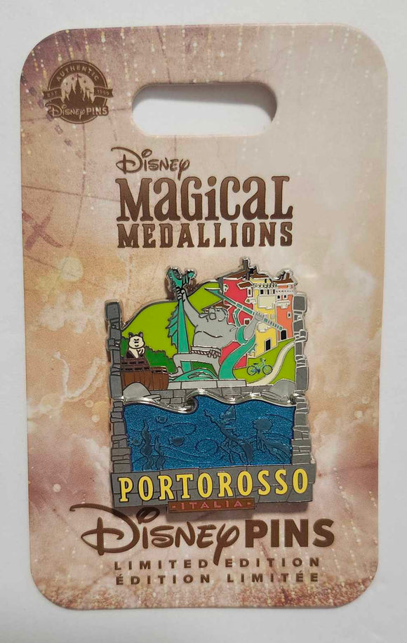 Luca Disney Store Portorosso Magical Medallions Limited Edition Pin