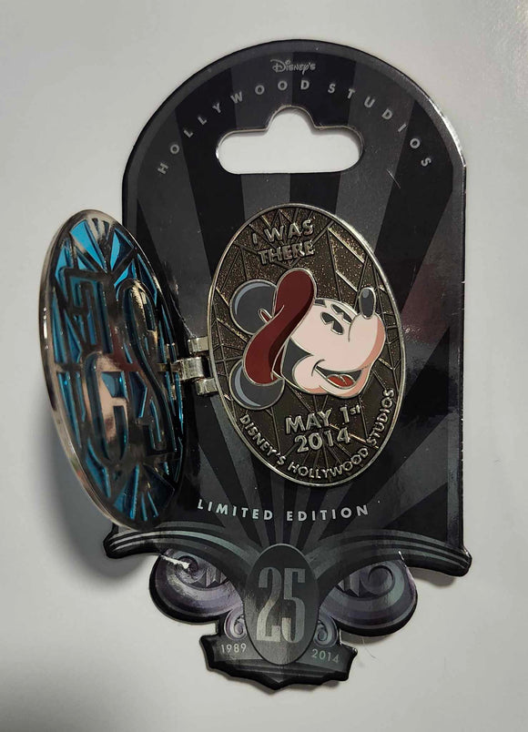 Disney Pin Hollywood Studios 2014 Mickey Mouse I Was There 25th Anniversary LE
