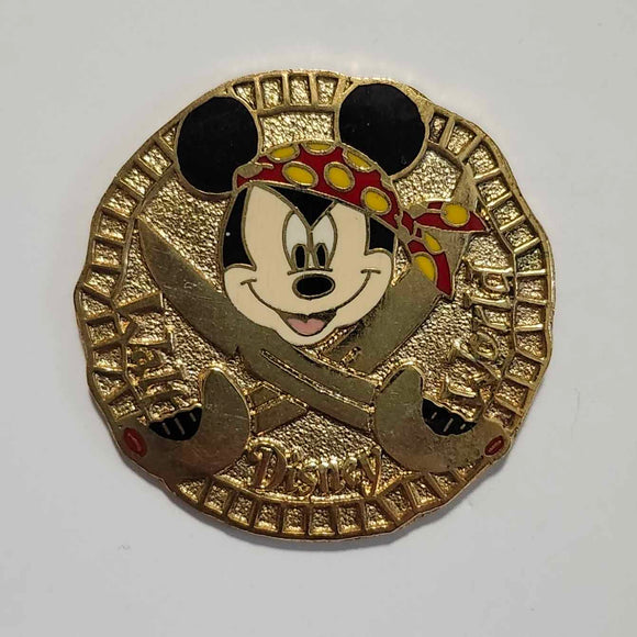 Mickey Pirate Coin Pin