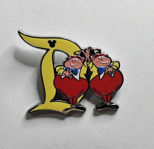 Alice in Wonderland - Tweedle Dee and Tweedle Dum - Hidden Mickey 2025 Disneyland D Chaser
