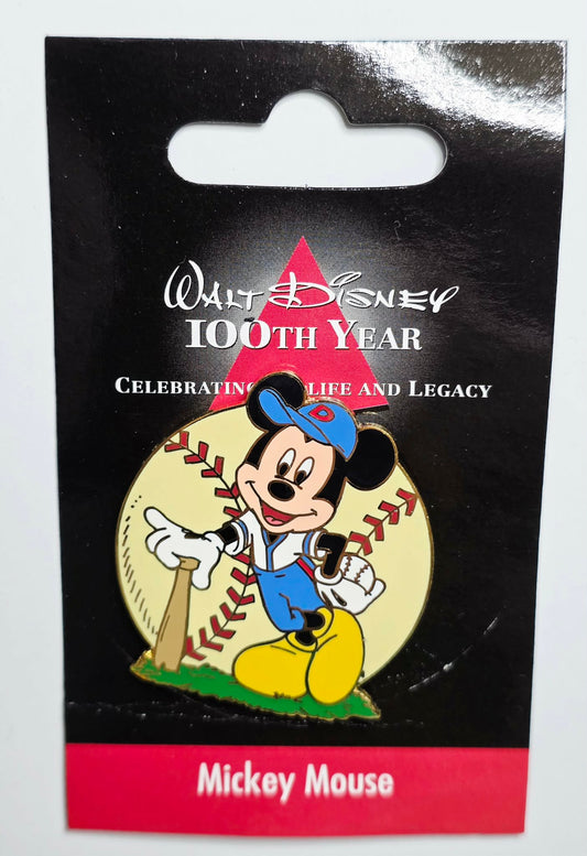 Walt Disney 100th Year "Mickey Mouse" baseball player commemorative