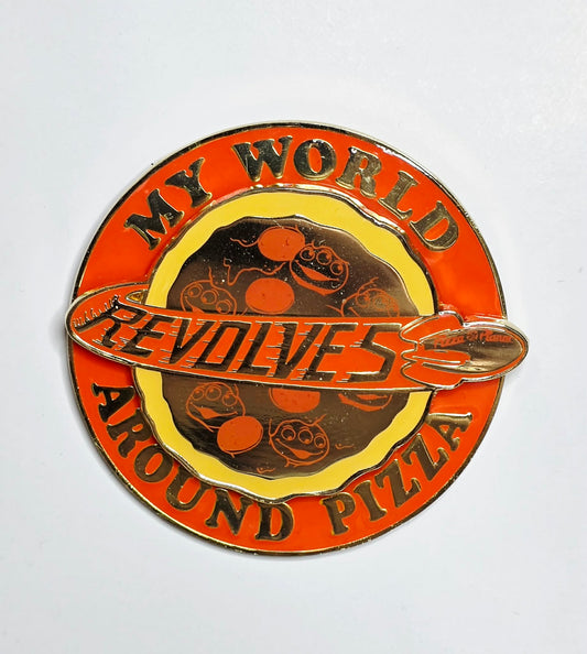 Toy Story - "My World Revolves Around Pizza" Spinner Pin