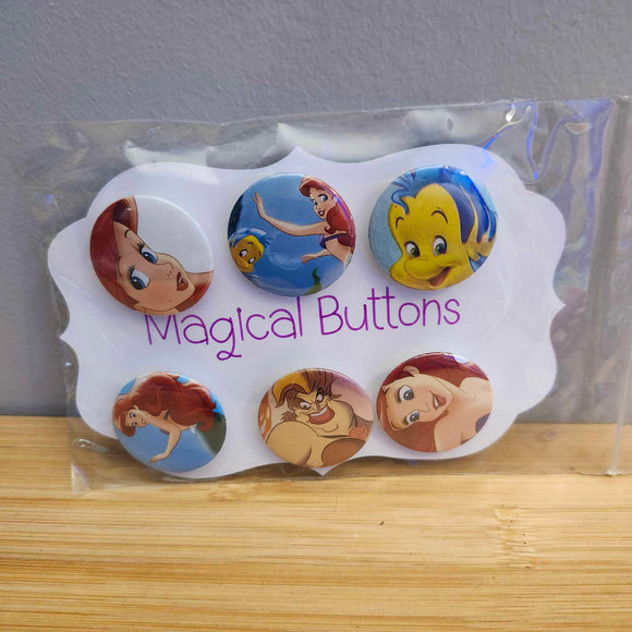 Little Mermaid - Buttons