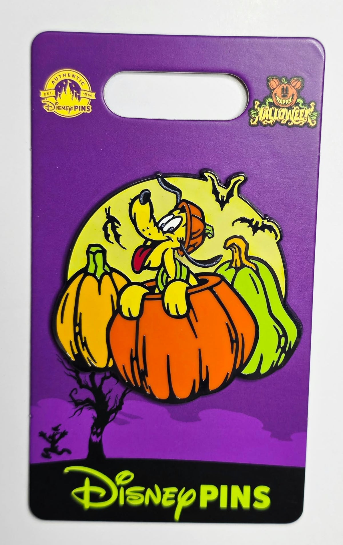 Pluto in Pumpkin Pin from the Halloween 2024 Mickey Mouse Family