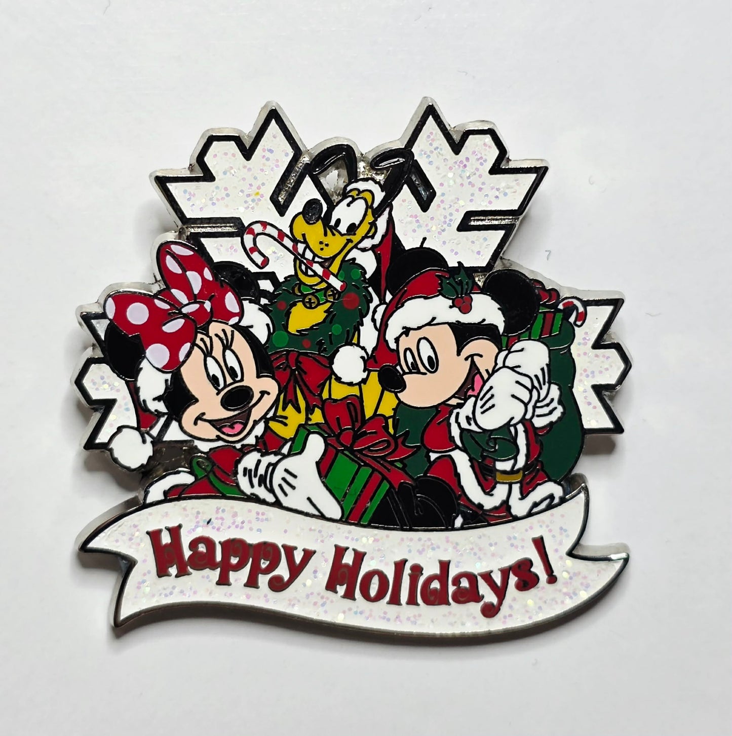 Happy Holidays - Mickey Mouse, Minnie Mouse, Pluto