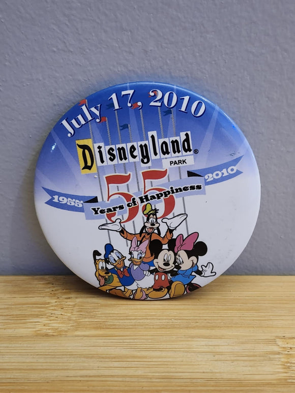 Button Disneyland  2010 55th Year