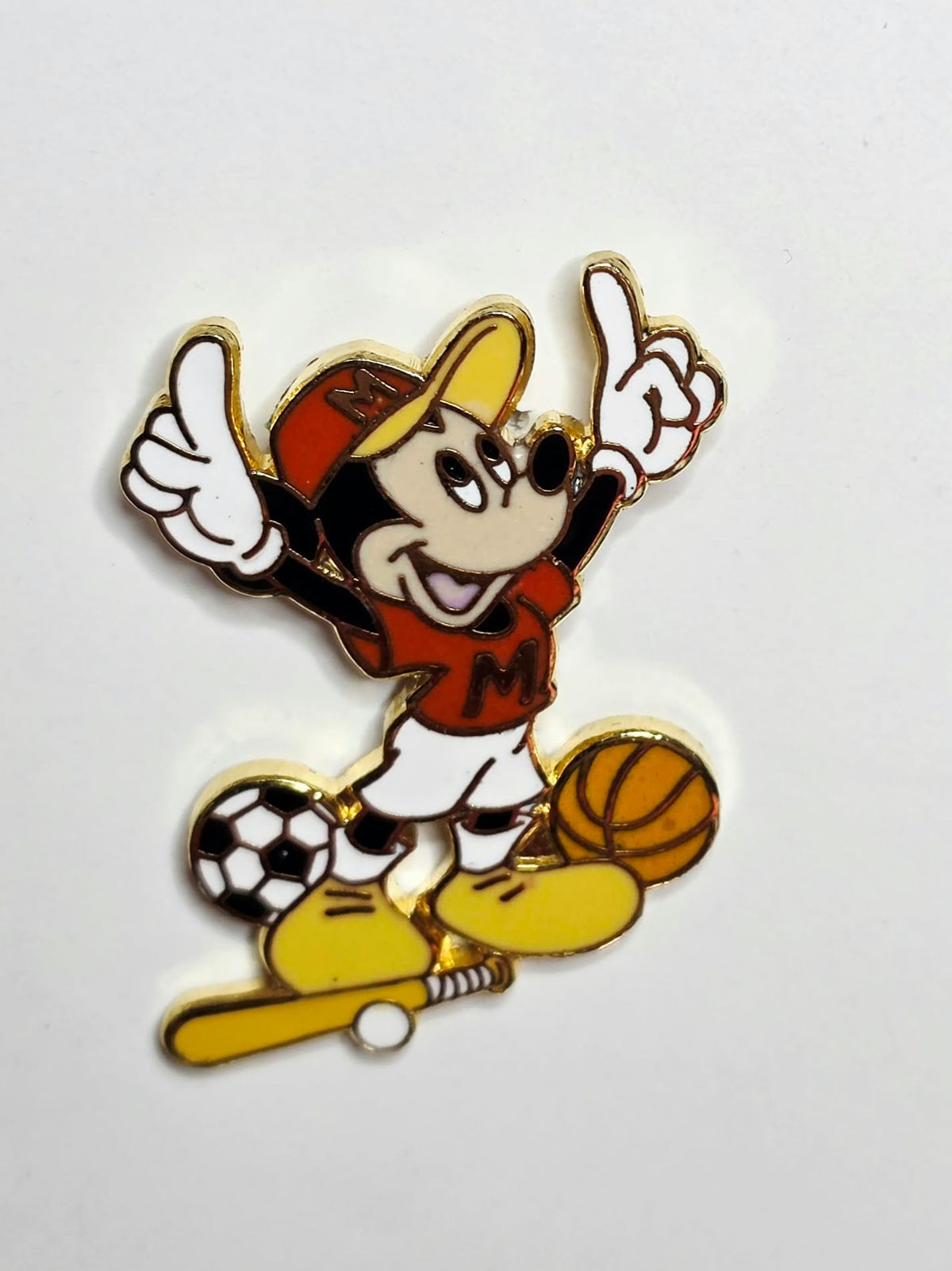 Multi-Sport Mickey Pin from the Millennium Celebration Sports Series