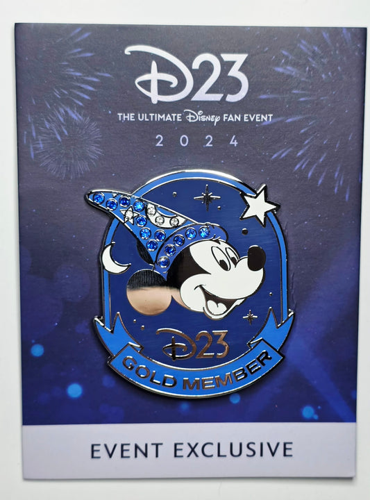 Disney D23 Expo 2024 Gold Member Exclusive Sorcerer's Apprentice Mickey