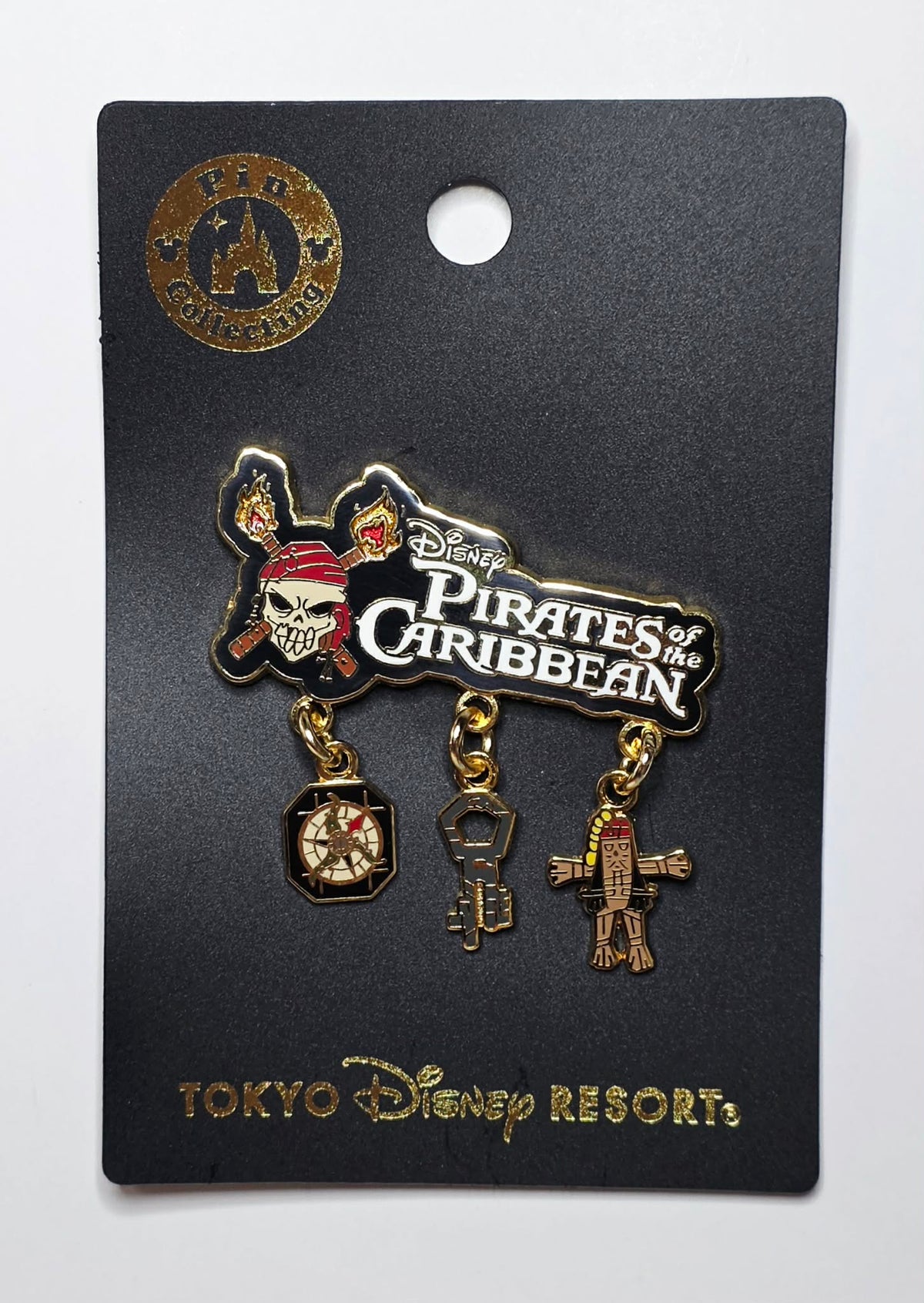 Pirates of the Caribbean - a compass, a key, and a voodoo doll