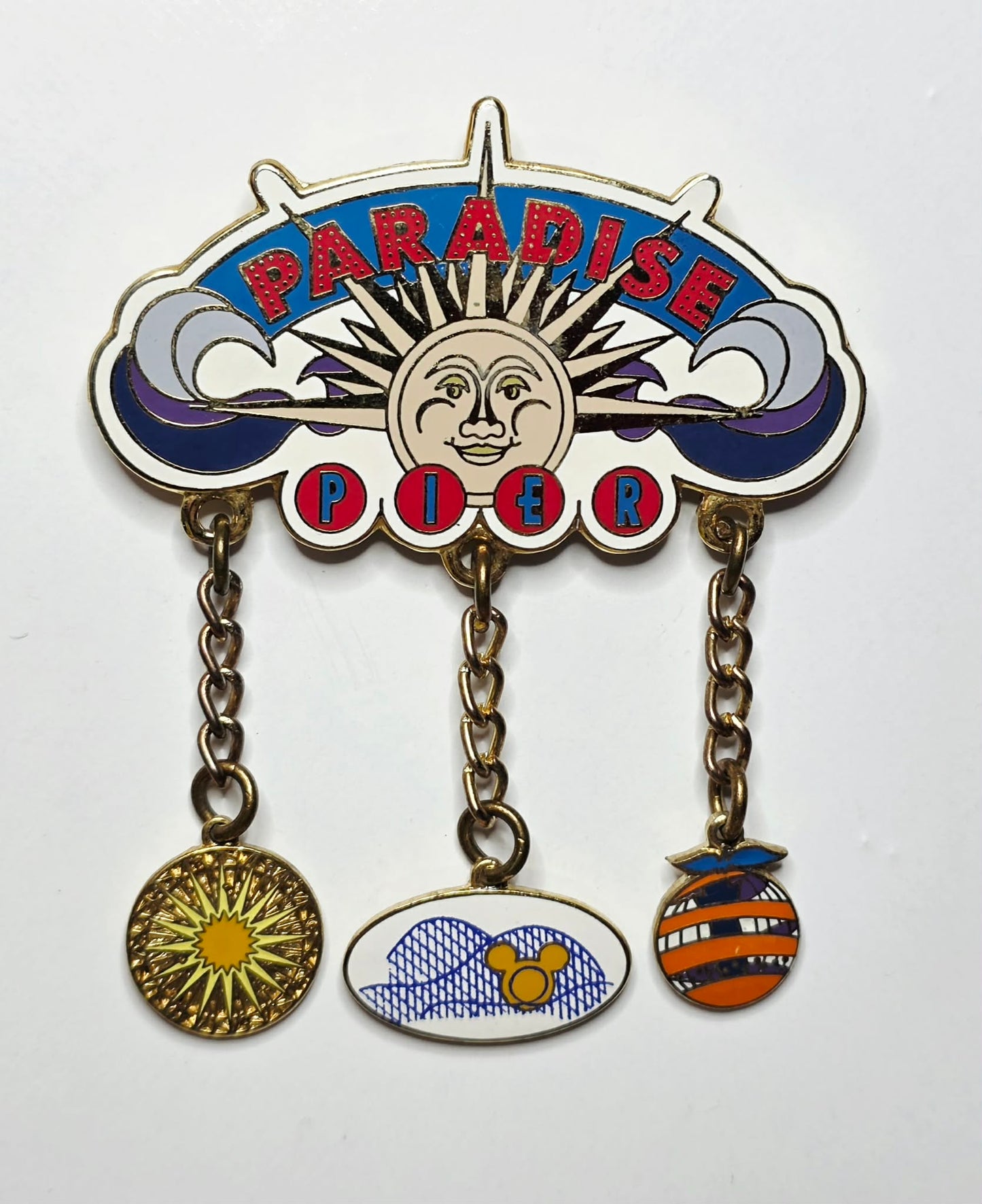 Disney Paradise Pier Triple Dangler Pin