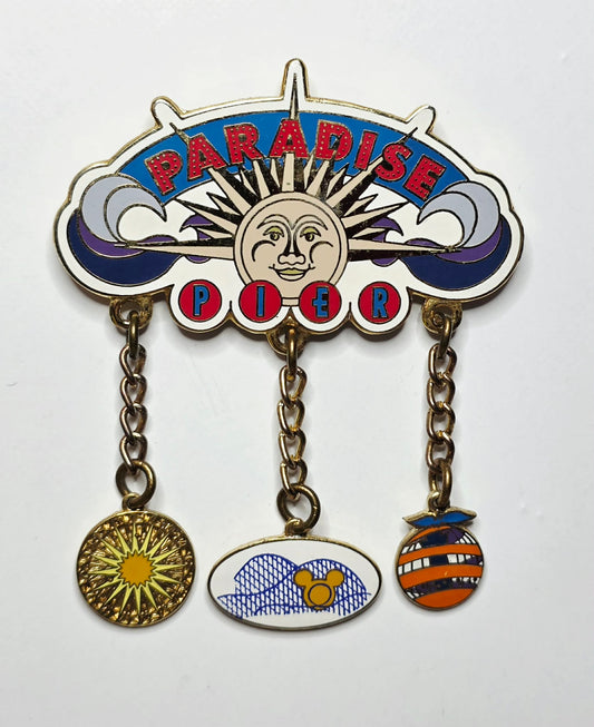 Disney Paradise Pier Triple Dangler Pin