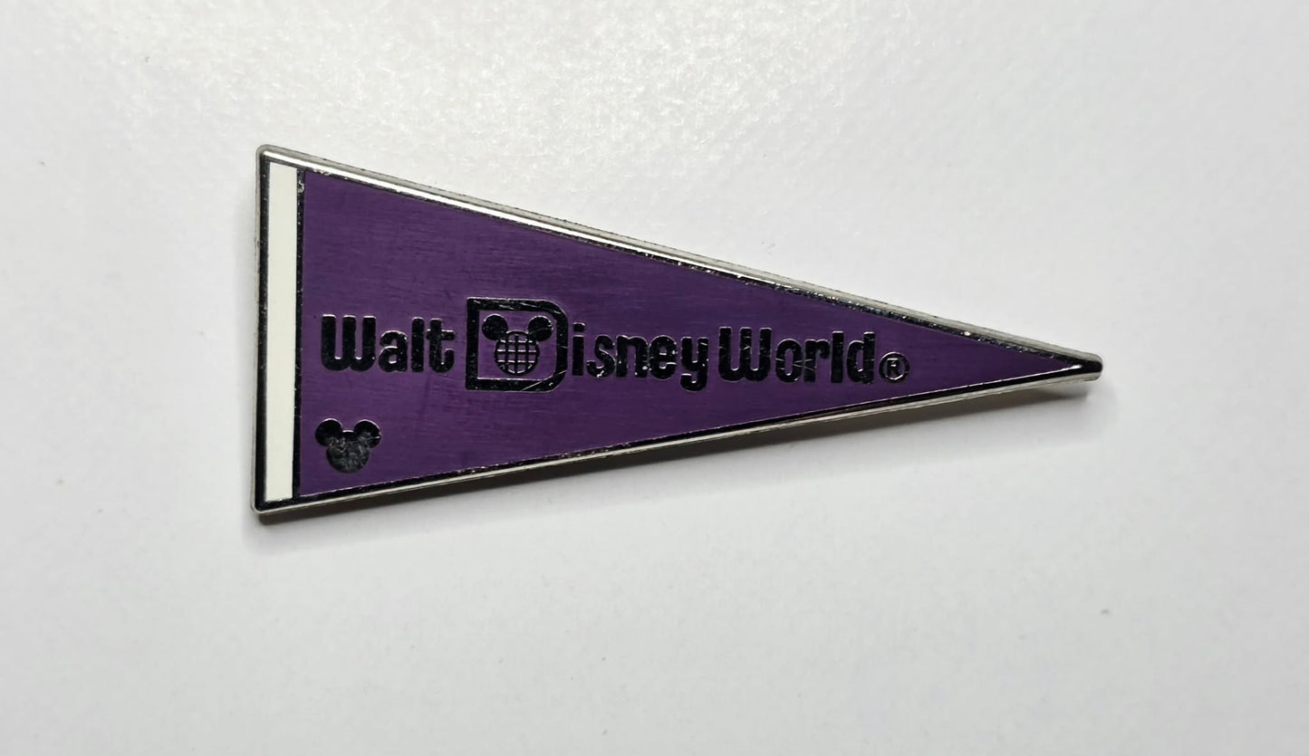 2010 Walt Disney World Hidden Mickey - purple pennant
