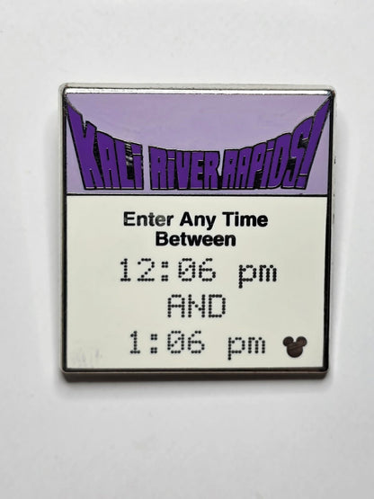 Disney Kali River Rapids attraction "FastPass Ticket" pin from the Hidden Mickey