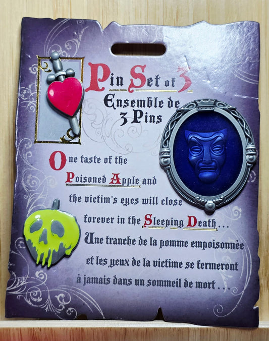 Snow White and the Seven Dwarfs - Magic Mirror, poison apple, and dagger.