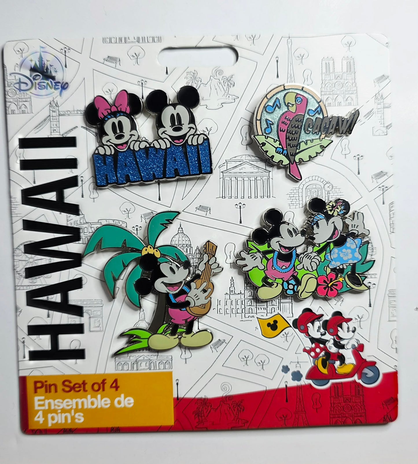 Mickey and Minnie Mouse - Hawaiian attire