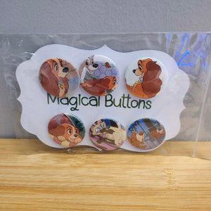 Lady and the Tramp Buttons