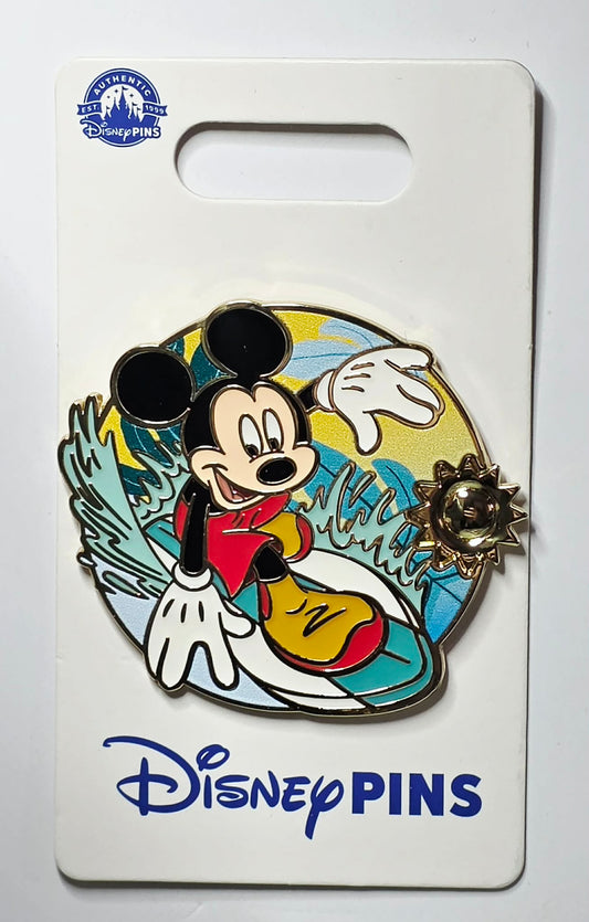 Mickey Mouse Surfing Pin from the Seasons Summer