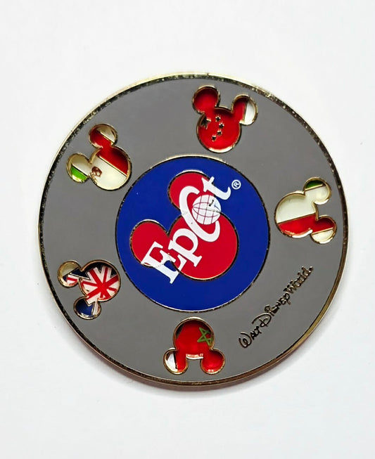2001 Walt Disney World Epcot Flag Spinner