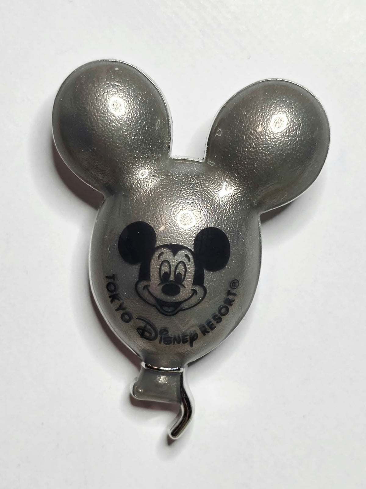 Tokyo Disney Resort - glossy Silver Mickey Mouse balloon