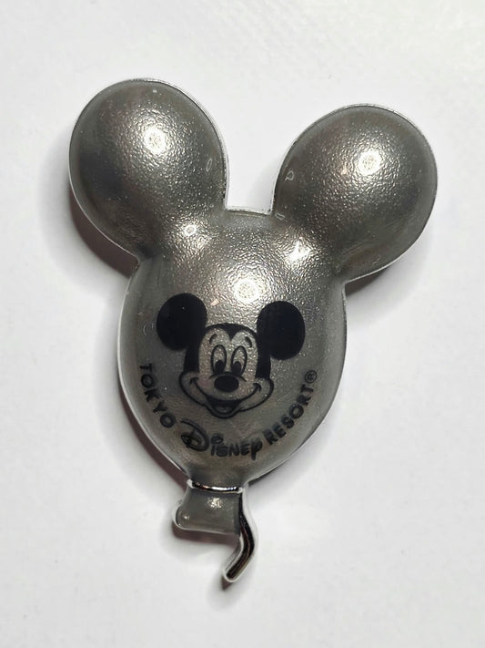 Tokyo Disney Resort - glossy Silver Mickey Mouse balloon