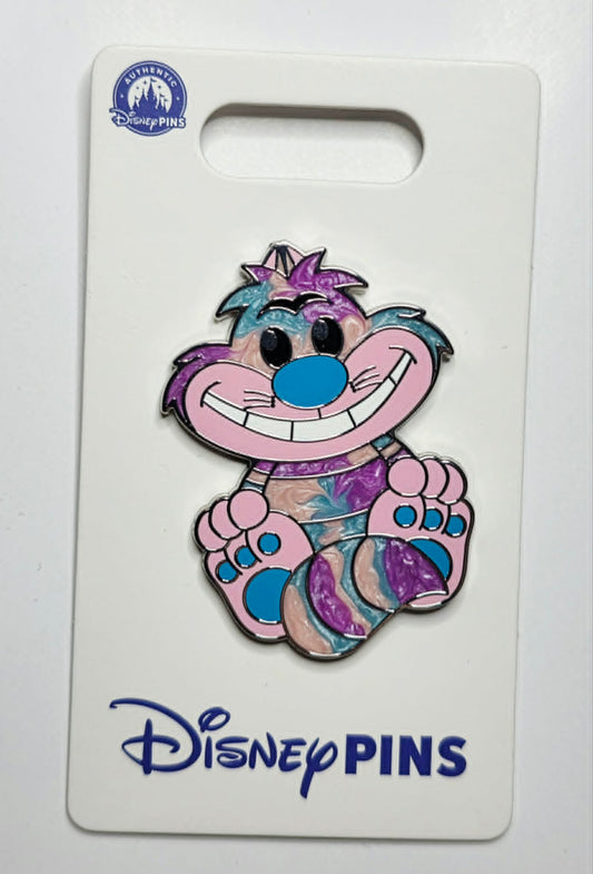 Alice in Wonderland - Cheshire -  Tie-Dye Pin