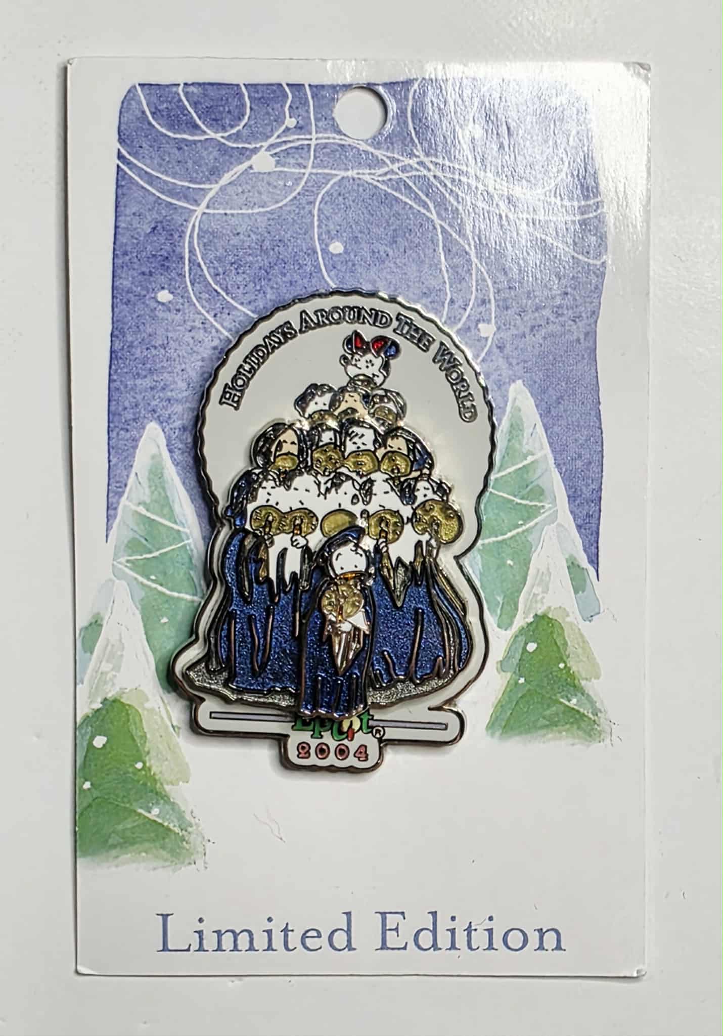 Walt Disney World LE 2004 Epcot Holidays Around The World Choir Tree Pin