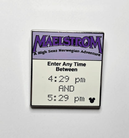 Disney Maelstrom "FastPass Ticket" pin from the Hidden Mickey