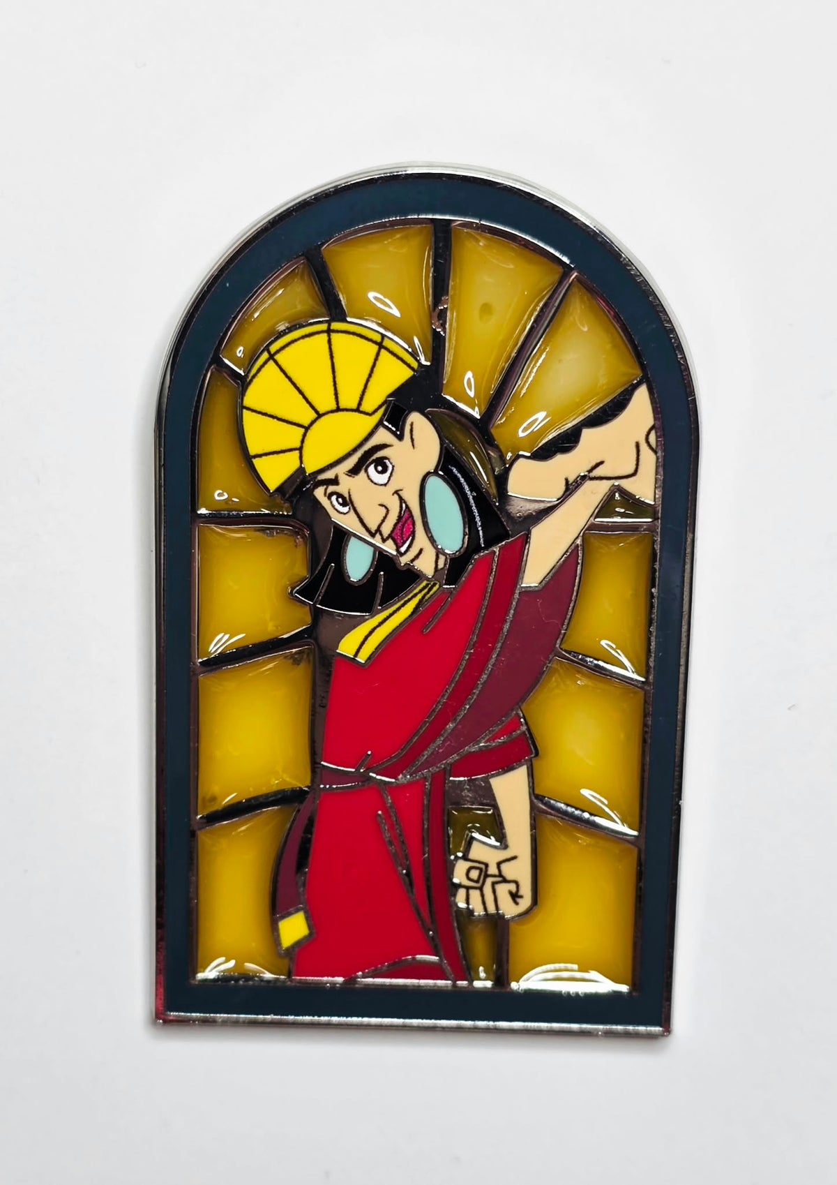 Emperor Kuzco stained glass window