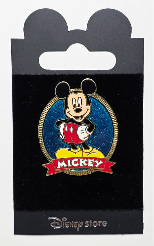 Mickey Mouse with Blue Glitter