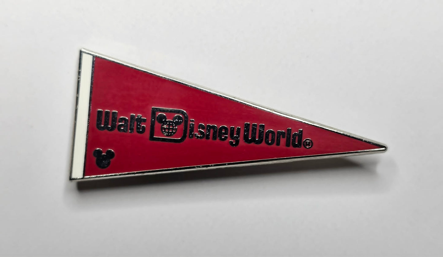 2010 Walt Disney World Hidden Mickey - red pennant