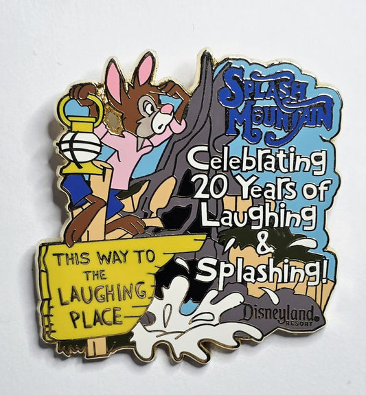 Disney DLR Splash Mountain 20th Anniversary Brer Rabbit LE 500 Cast Member Pin