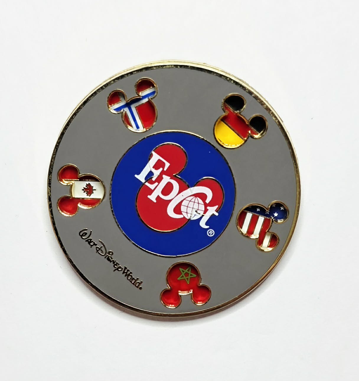 2001 Walt Disney World Epcot Flag Spinner