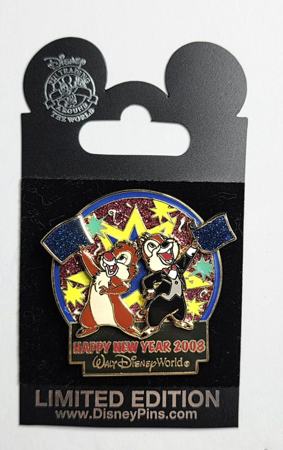 Chip 'n Dale Happy Happy New Year 2008 WDW