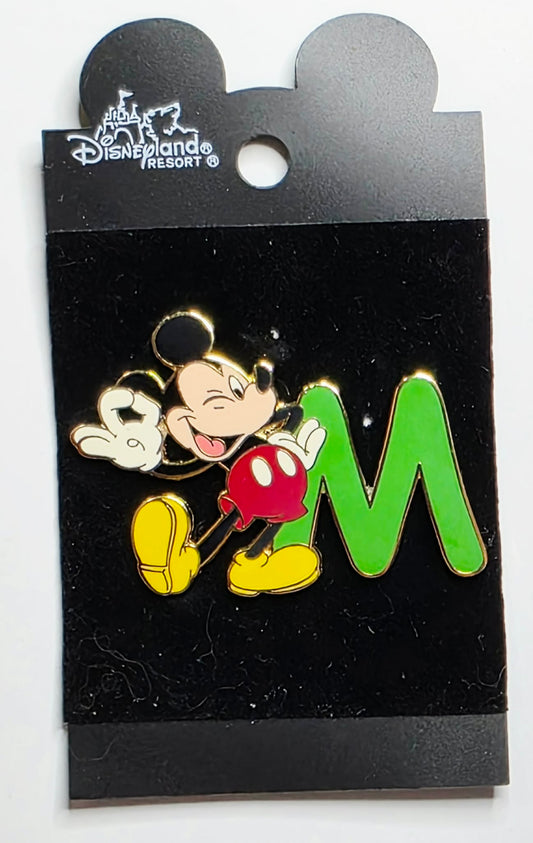 Disney Parks Alphabet Series - Mickey Mouse - green letter M.