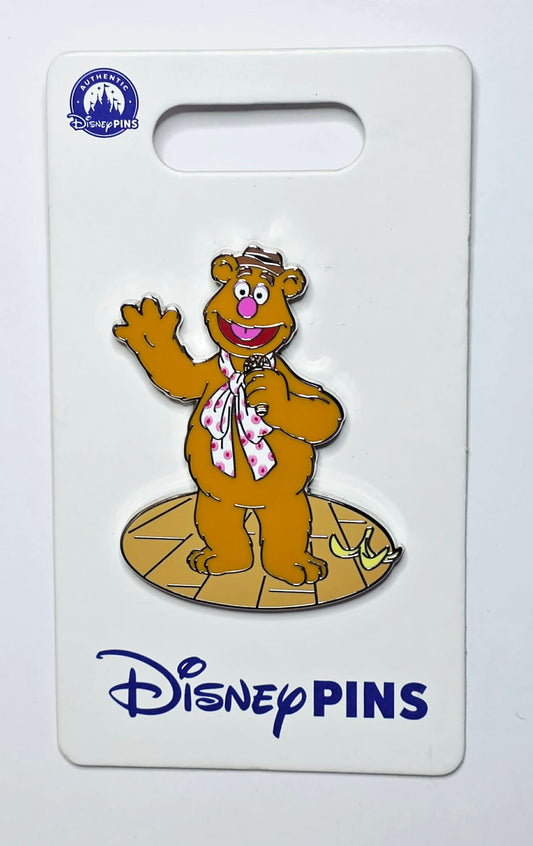 The Muppets Fozzie Bear with Mic and Banana Peel
