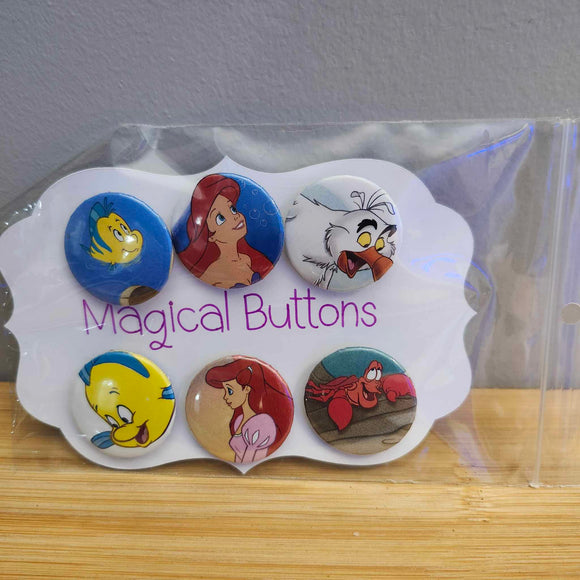 Little Mermaid - Buttons