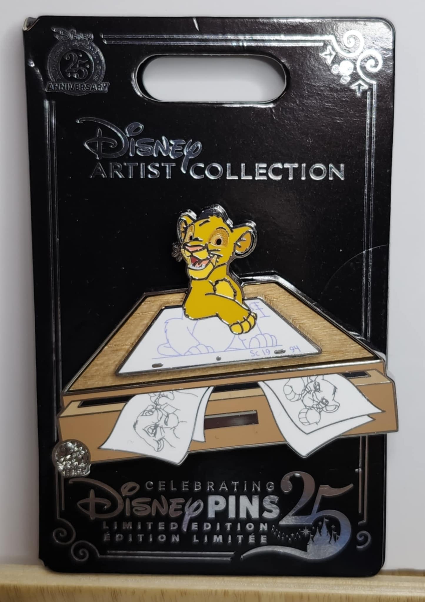 Lion King - Simba - Artist Collection Disney Pins 25th