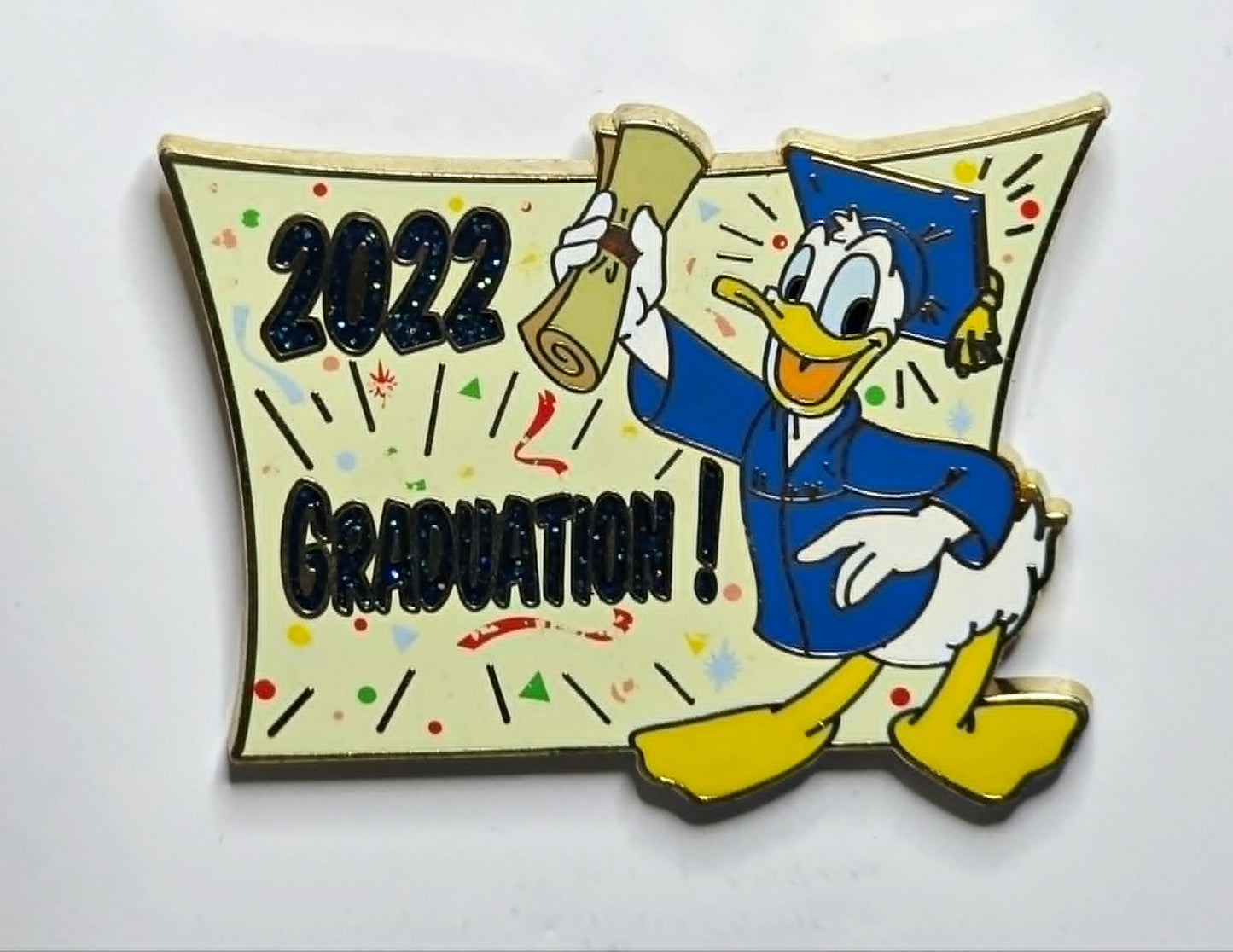 Donald Duck celebrating his 2022 graduation