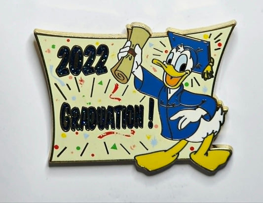 Donald Duck celebrating his 2022 graduation